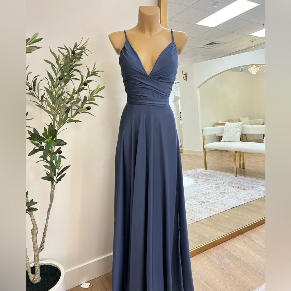 Serena Dress | Smokey Blue 7485